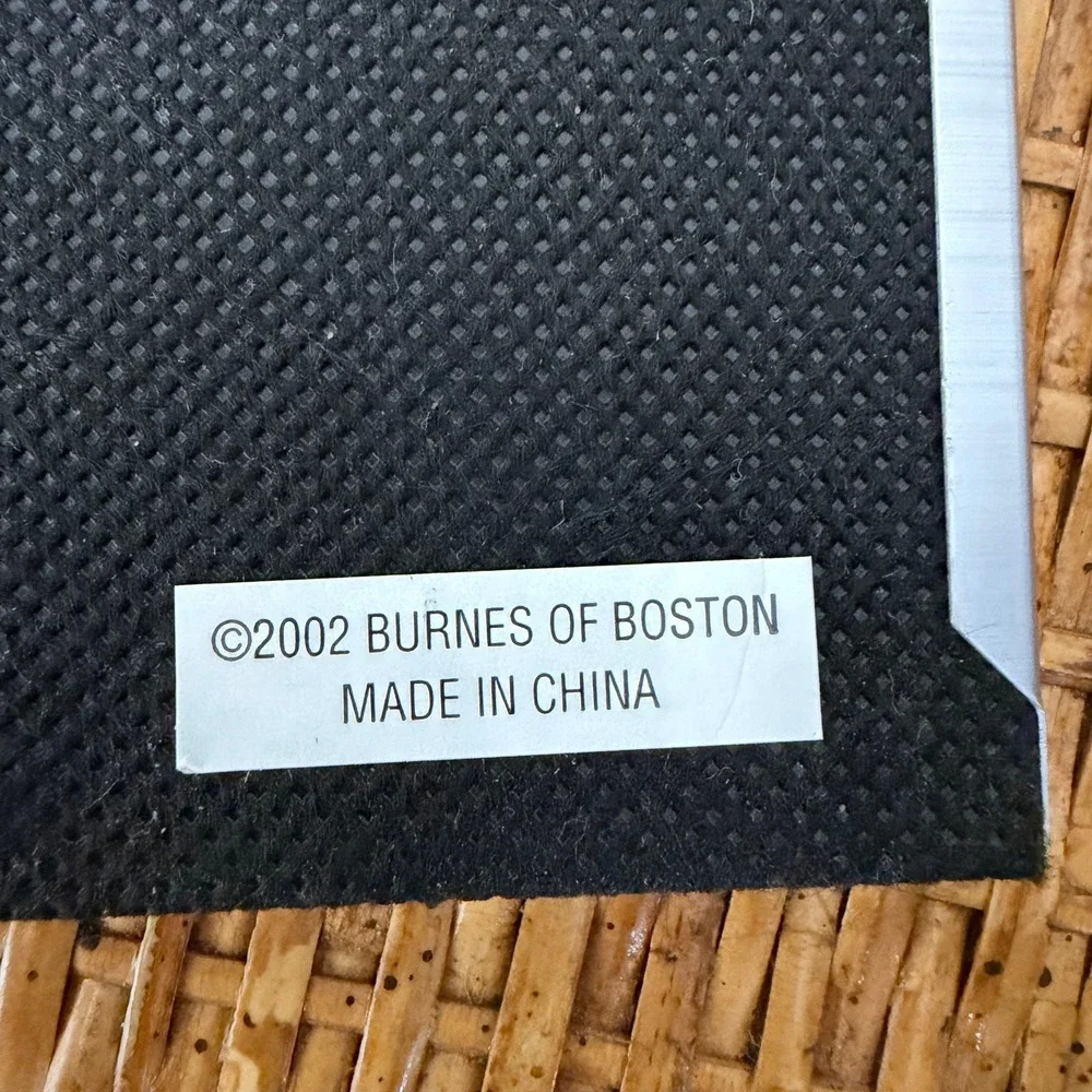 Vintage Burnes of Boston Trifold Hinged Picture Frame Silver 3-Photo